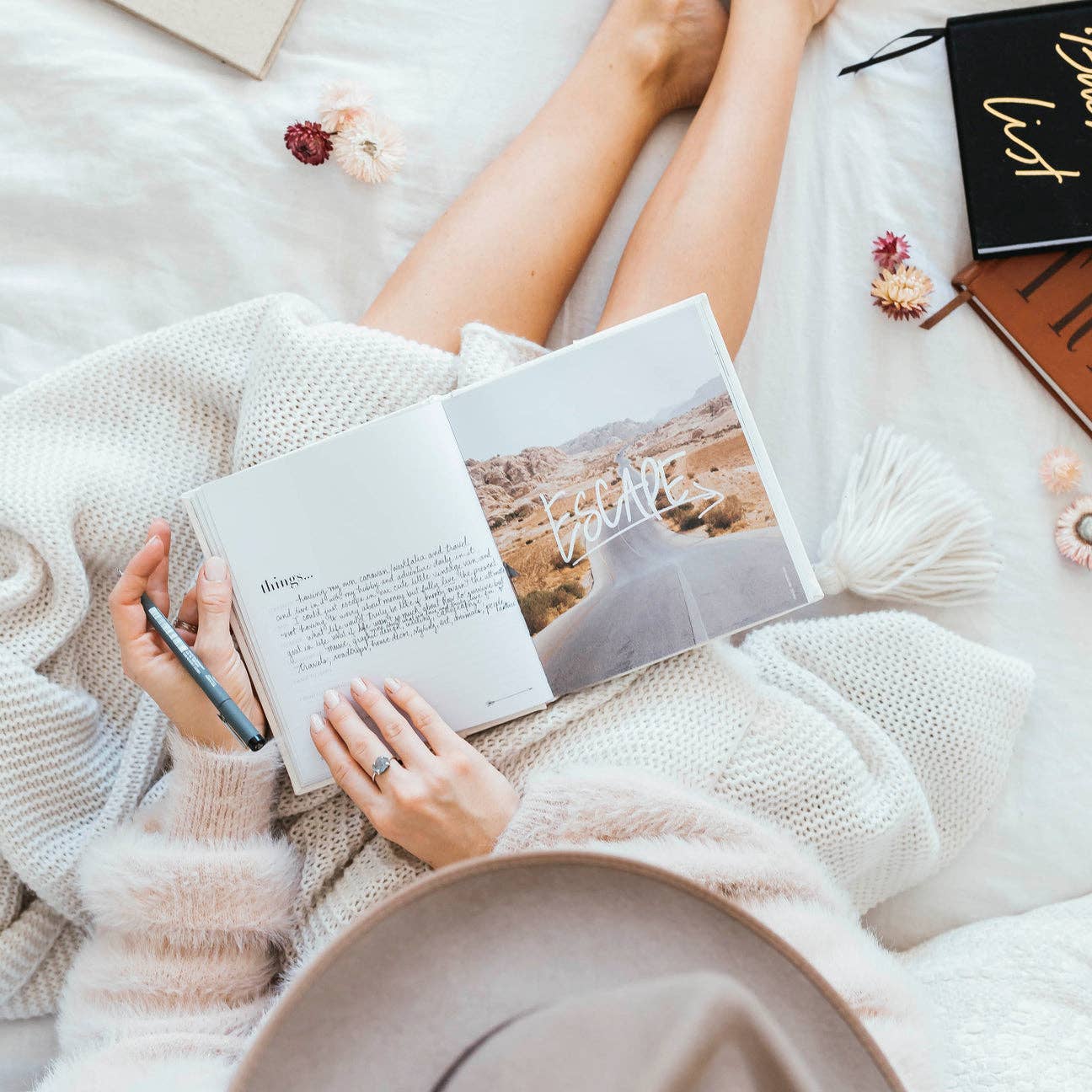 Life’s a Road Trip Journal: White Luxe by Axel & Ash