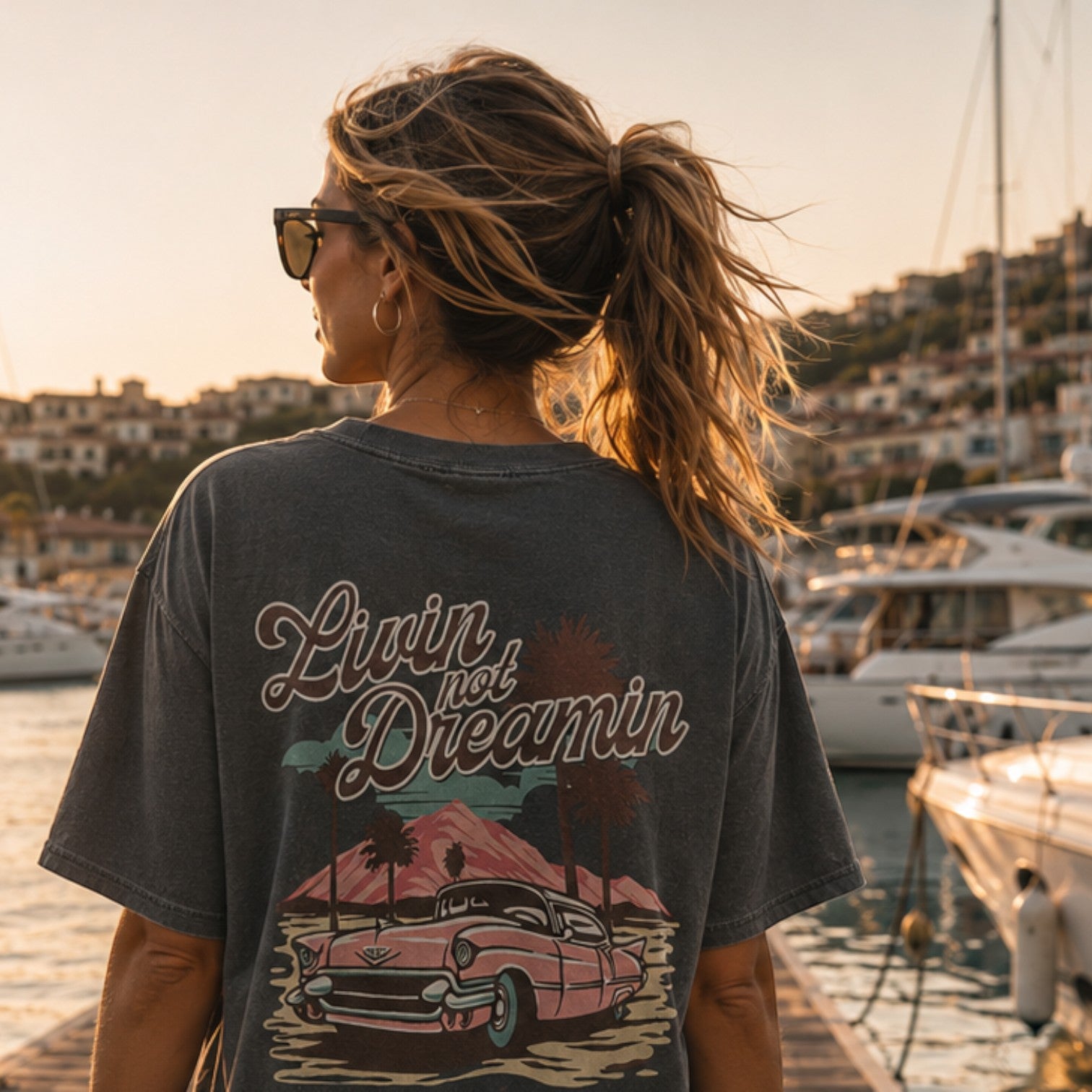 Retro Palm Springs Cadillac Tee